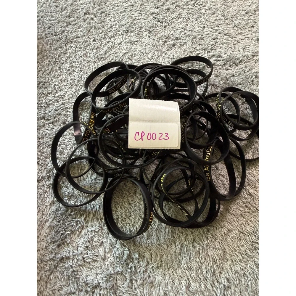 Unbranded Unisex Be All You Can Be Wristbands 50 Count Black Gold Silicone